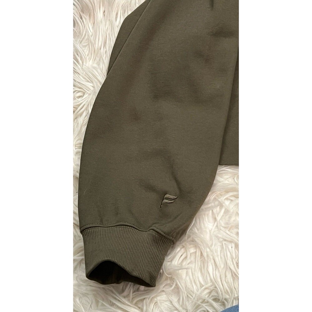 Fabletics Cozy Cropped Fleece Hoodie Women’s 4X Utility Green Athleisure Yoga - Picture 8 of 9